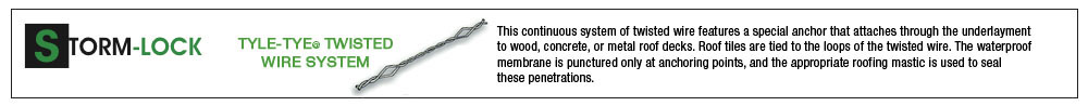 Tyle-Tye® Twisted Wire System