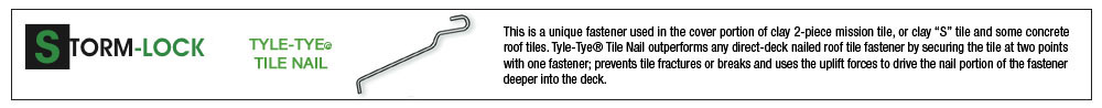 Tyle-Tye® Tile Nail